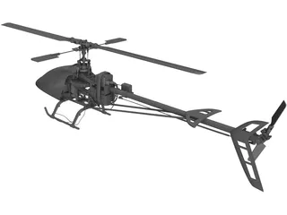 RC Helicopter 3D Model preview