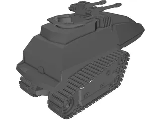 Cobra Tank 3D Model preview