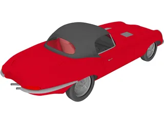 Jaguar E-type 3D Model preview