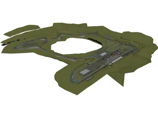 Hungaroring (Hungarian Race Track) 3D Model preview