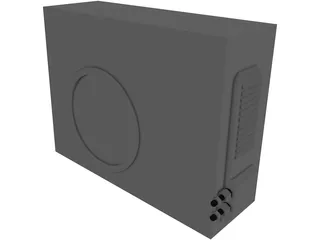 Air Conditioner LG Ext 3D Model preview