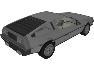 DMC DeLorean (1980) 3D Model preview