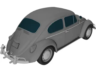 Volkswagen Beetle 3D Model preview