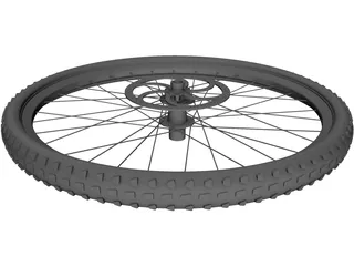 Wheel MTB Front 3D Model preview
