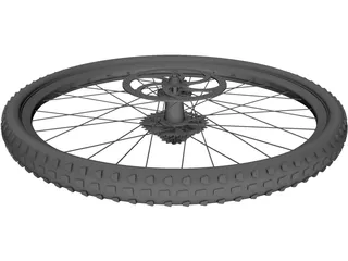 Wheel MTB Rear 3D Model preview