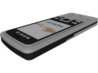 Phone Nokia 6300 3D Model preview