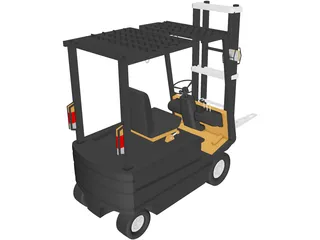 Forklift 3D Model preview