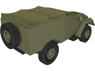 BTR 40 3D Model preview
