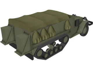 M3 Hulftruck 3D Model preview