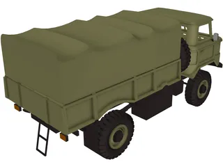 GAZ 66 3D Model preview
