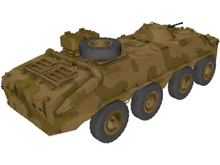 BTR-70 3D Model preview