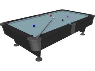 Billiard Table 3D Model preview
