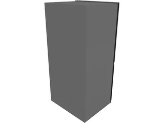 Refrigerator Sharp SJ F77PCS 3D Model preview