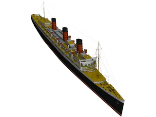 RMS Queen Mary 3D Model preview