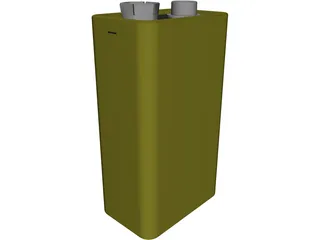 PP3 Battery 3D Model preview
