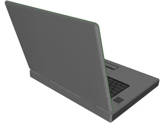 Dell M90 15 inch Laptop Computer 3D Model preview