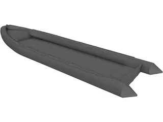 Rib Boat 10 Meter 3D Model preview