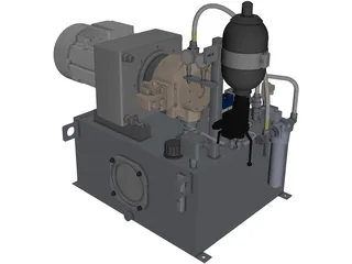 Hydraulic System 3D Model preview