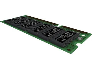 DIMM 3D Model preview