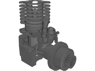 RC Motor Assembly 3D Model preview
