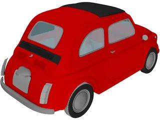 Fiat 500 3D Model preview