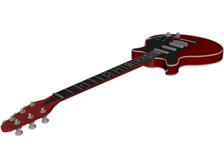 Brian May Red Special Guitar 3D Model preview