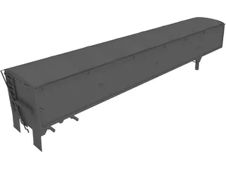 Wilson Grain Trailer 3D Model preview