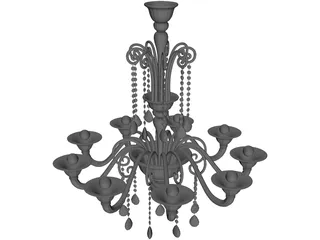 Barovier Toso Erfud 3D Model preview