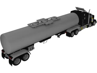 Peterbilt Truck 3D Model preview