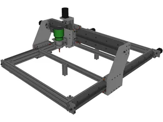 CNC Machine 3D Model preview
