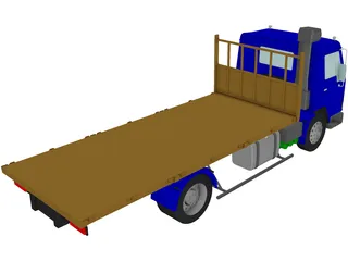 Volvo FL7 Flatbed 3D Model preview