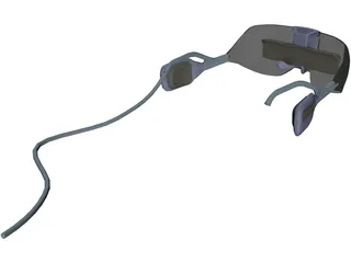3D Glasses 3D Model preview