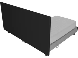 Adjustable Bed 3D Model preview