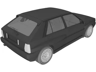 Lancia Delta HF 3D Model preview
