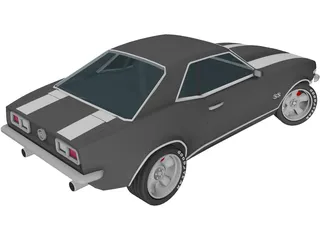 Chevrolet Camaro SS-350 V8 (1966) 3D Model preview