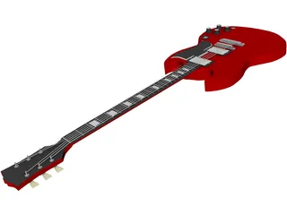 Gibson SG Guitar 3D Model preview