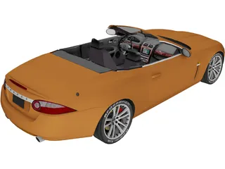 Jaguar XKR Convertible (2007) 3D Model preview