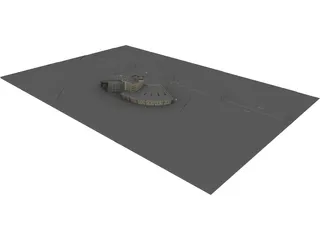 Exhibition Building 3D Model preview