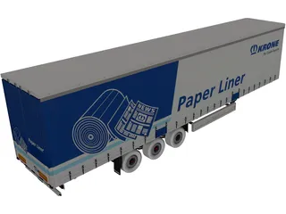 Trailer Krone 3D Model preview