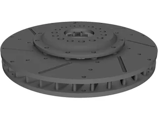 Brake Disc Fully Floating 3D Model preview
