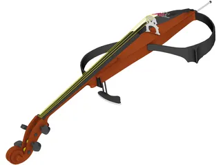 Electronic Cello 3D Model preview