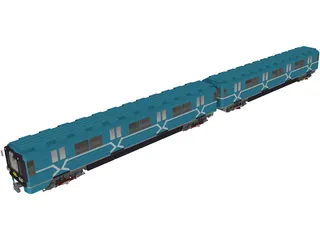 Underground Moscow Train 3D Model preview
