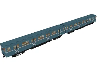 Underground Train Model 817MV 3D Model preview