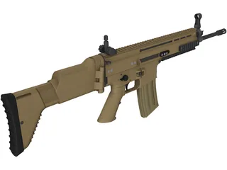 Gun Automatshe 3D Model preview