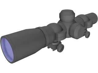 Barska AC10842 Rifle Scope 3D Model preview