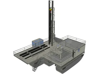 Drill and Mud Units 3D Model preview