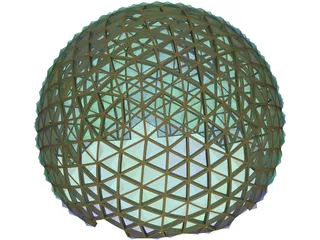 Geodesic Dome 3D Model preview