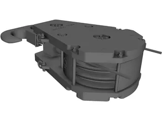 Crane Block 160 Metric Ton 3D Model preview
