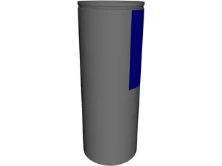 Red Bull Can 3D Model preview