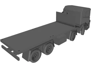 Scania 124 Military Protected 3D Model preview